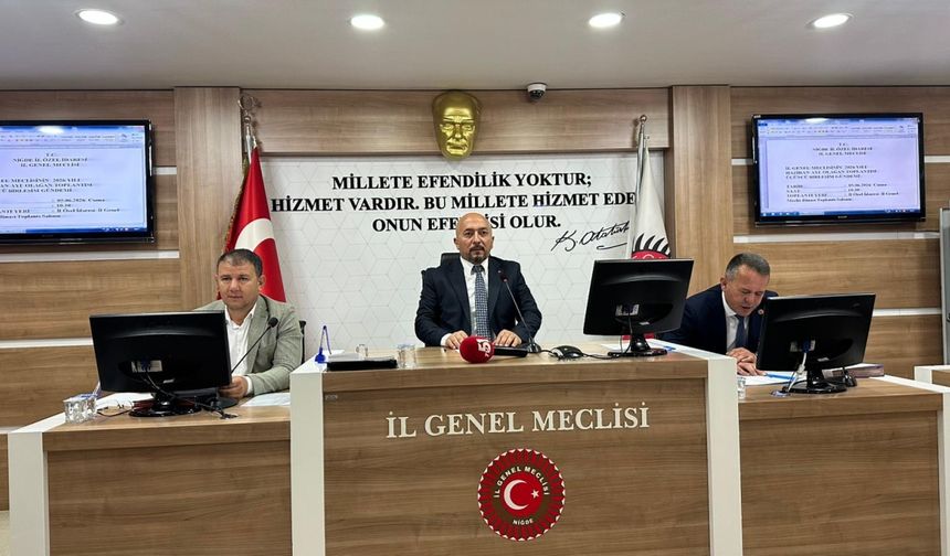 Niğde İl Genel Meclisi haziran ayı üçüncü birleşimi yapıldı