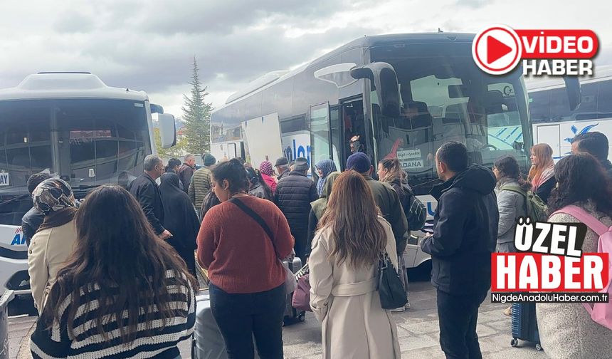 Niğde otogarında bayram yoğunluğu
