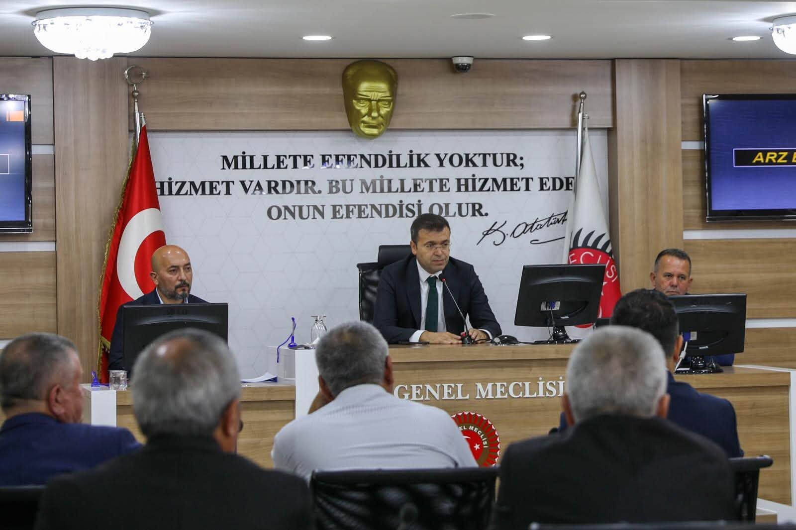 Vali Akmeşe İl Genel Meclisinin Eylül ayı toplantısına katıldı